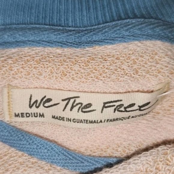 FREE PEOPLE Classic Striped Latte Combo Sweater Medium Retired NWT$98 - Picture 10 of 11